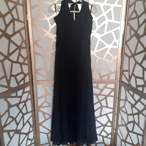NWOT MONSOON Black Halter Gown - Picture 1 of 15
